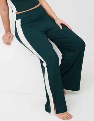 Женские брюки Aerie OFFLINE By Aerie Thumbs Up Heavyweight Ribbed Wide Leg Pant — фото 4