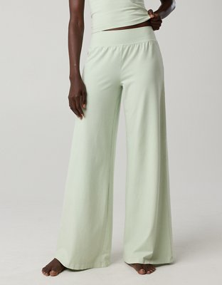 OFFLINE By Aerie OG Super Wide Leg Pants de Algodón