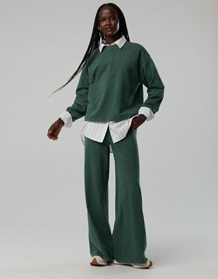 OFFLINE By Aerie OG Cotton Super Wide Leg Pant
