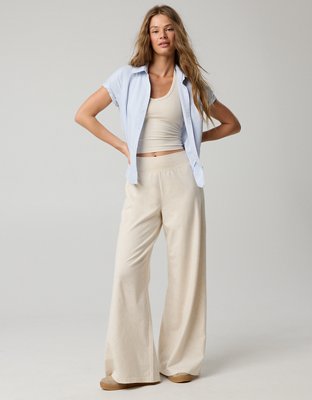 OFFLINE By Aerie OG Cotton Super Wide Leg Pant