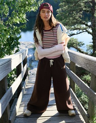 OFFLINE By Aerie Cloud Fleece Baggy Trouser