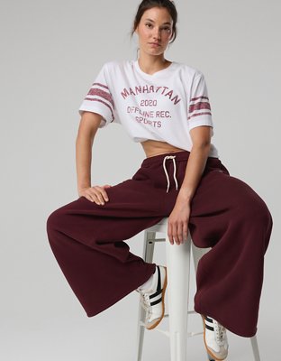 OFFLINE By Aerie Cloud Fleece Baggy Trouser