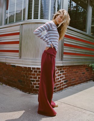 OFFLINE By Aerie Cloud Fleece Baggy Trouser