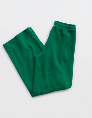 OFFLINE By Aerie Cloud Fleece Aqua Nylon Trouser
