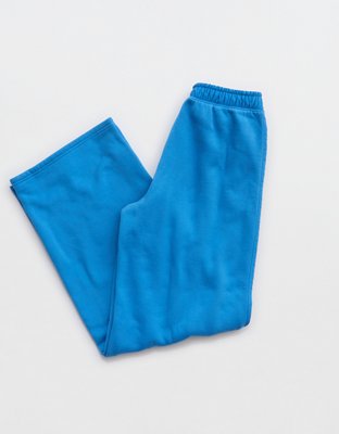 OFFLINE By Aerie Cloud Fleece Aqua Nylon Trouser