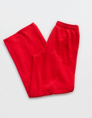 OFFLINE By Aerie Cloud Fleece Aqua Nylon Trouser