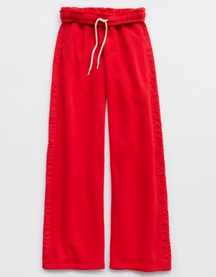 OFFLINE By Aerie Cloud Fleece Aqua Nylon Trouser
