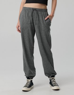 Женские брюки Offline By Aerie Weekend Away Jogger, цвет: Тёмный меланжевый серый — фото 5