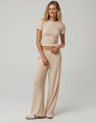 OFFLINE By Aerie Boucle Wide Leg Pant