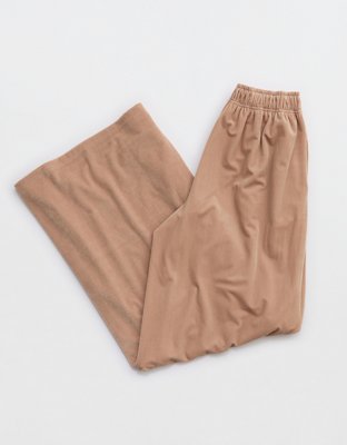 OFFLINE By Aerie Velour Rib Super Wide Leg Pant