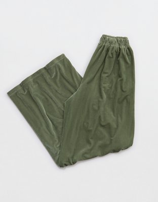 OFFLINE By Aerie Velour Rib Super Wide Leg Pant