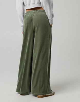OFFLINE By Aerie Velour Rib Super Wide Leg Pant