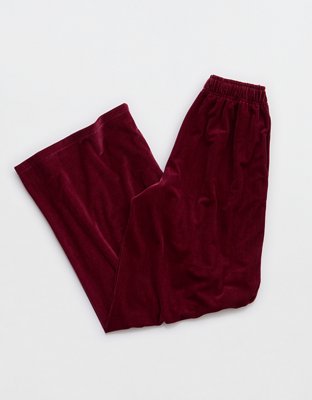 OFFLINE By Aerie Velour Rib Super Wide Leg Pant