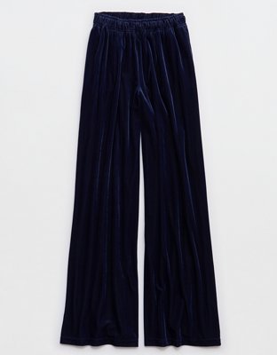 OFFLINE By Aerie Velour Rib Super Wide Leg Pant