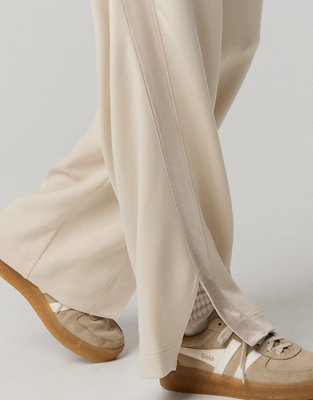 OFFLINE By Aerie Chill Up Satin Track Trouser