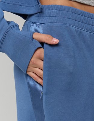 OFFLINE By Aerie ChillUp Satin Track Trouser