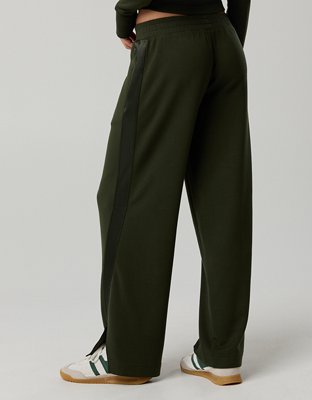 OFFLINE By Aerie Chill Up Satin Track Trouser