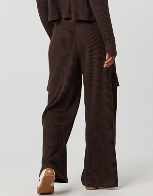 OFFLINE By Aerie Wow! Waffle Cargo Trouser