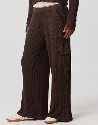 OFFLINE By Aerie Wow! Waffle Cargo Trouser