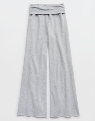 OFFLINE By Aerie OTT Fleece Super Wide Leg Foldover Pant