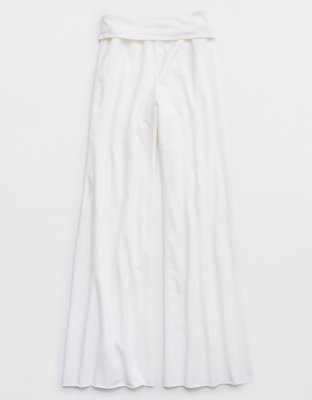 OFFLINE By Aerie OTT Fleece Super Wide Leg Foldover Pant