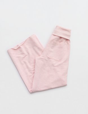 OFFLINE By Aerie OTT Fleece Super Wide Leg Foldover Pant