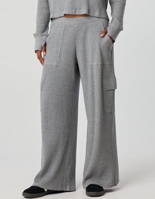 OFFLINE By Aerie Wow! Waffle Cargo Trouser
