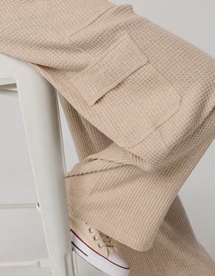 OFFLINE By Aerie Wow! Waffle Cargo Trouser