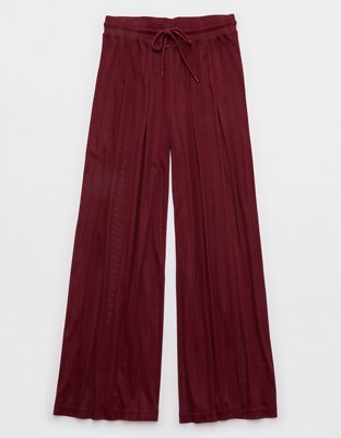 OFFLINE By Aerie Mesh Super Wide Leg Pant