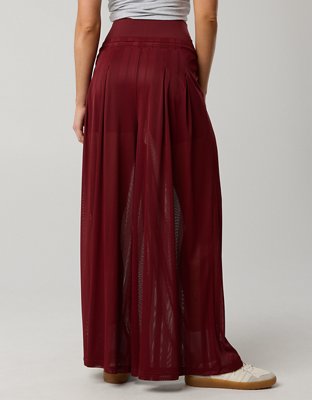 OFFLINE By Aerie Mesh Super Wide Leg Pant