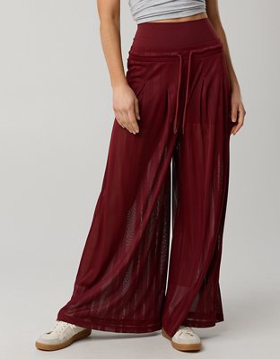 OFFLINE By Aerie Mesh Super Wide Leg Pant