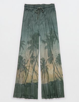 OFFLINE By Aerie Mesh Super Wide Leg Pant