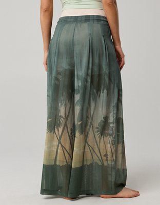 OFFLINE By Aerie Mesh Super Wide Leg Pant