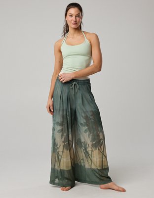 OFFLINE By Aerie Mesh Super Wide Leg Pant