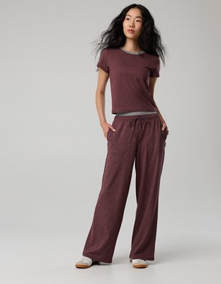 OFFLINE By Aerie Weekend Away Layered Waistband Trouser | OFFLINE