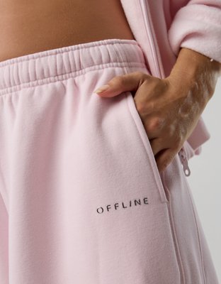 OFFLINE By Aerie Cloud Fleece Barrel Leg Pant
