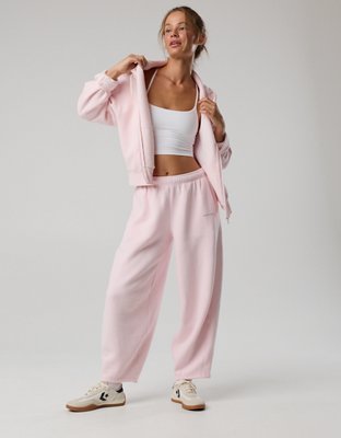 OFFLINE By Aerie Cloud Fleece Barrel Leg Pant