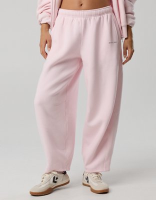 OFFLINE By Aerie Cloud Fleece Barrel Leg Pant