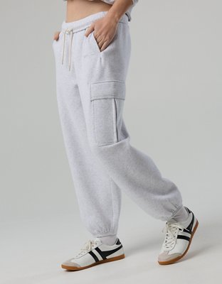 OFFLINE By Aerie Cloud Fleece Baggy Cargo Jogger