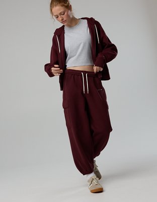 OFFLINE By Aerie Cloud Fleece Baggy Cargo Jogger