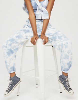 tie dye fleece joggers