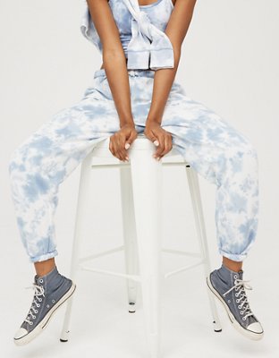 la la anthony fitted tie dye jogger