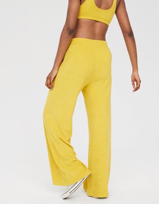 OFFLINE By Aerie Summer Lights Terry Wide Leg Pant