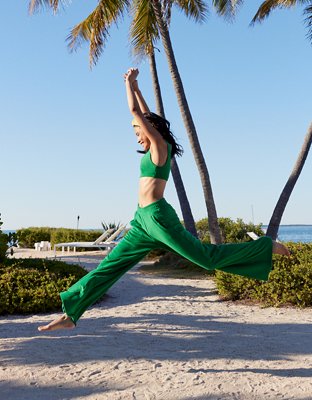 OFFLINE By Aerie Summer Lights Terry Wide Leg Pant