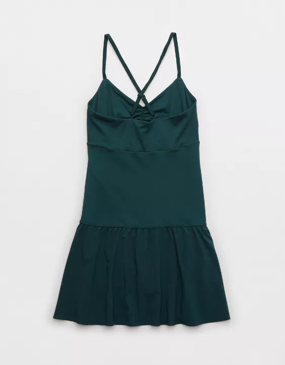OFFLINE By Aerie Real Me Ruched Exercise Dress