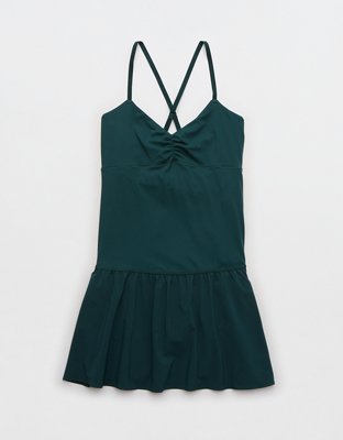 Aerie Real Me Vestido plisado de entrenamiento