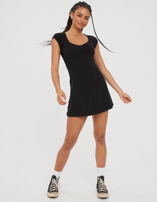 OFFLINE By Aerie Real Me Cap Sleeve Dress