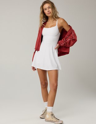 aerie offline dress with shorts OFFLINE By Aerie Real Me Low Key Mini Dress