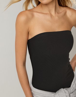 Robe tube mi-longue Sortie en soirée rayée côtelée OFFLINE d’Aerie