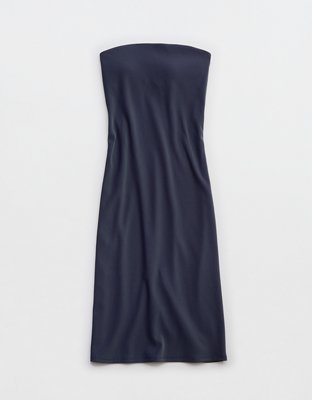 OFFLINE By Aerie Stripe Rib Night Out Midi Tube Dress